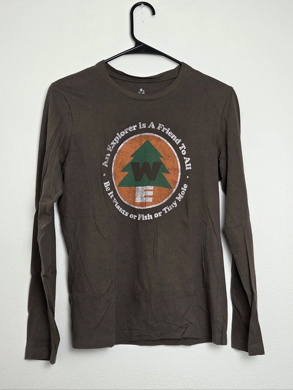 Disney Pixar Up Wilderness Explorer Womens Long Sleeve Tee Size Medium